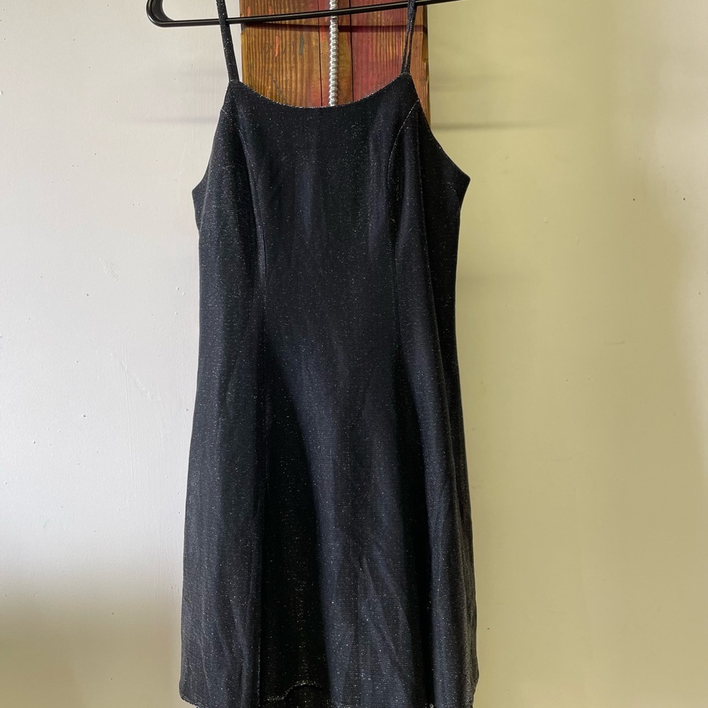 Late 90s sparkly black dress